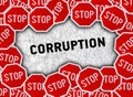 Stop sign and word corruption