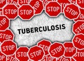 Stop sign and word tuberculosis Royalty Free Stock Photo