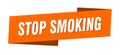 stop smoking banner template. stop smoking ribbon label.