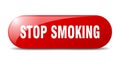 stop smoking button. stop smoking sign. key. push button. Royalty Free Stock Photo