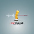 Stop Smoking. May 31st World No Tobacco Day. No Smoking Day Awareness. Poison of cigarette.