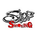 Stop smoking motivation inscription health service conÃÂept. Royalty Free Stock Photo