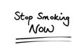 Stop Smoking Now Royalty Free Stock Photo