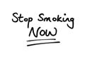 Stop Smoking Now Royalty Free Stock Photo