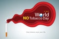 Stop smoking tobacco. World No Tobacco Day. Royalty Free Stock Photo