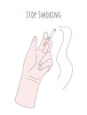 Stop smoking vector illustration