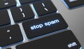 Stop spam concept Royalty Free Stock Photo