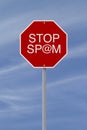 Stop Spamming Royalty Free Stock Photo