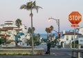 Stop! State street  Santa Barbara California Royalty Free Stock Photo