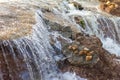 Stop stream abstract waterfall. Royalty Free Stock Photo