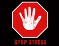 Stop Stress Illustration Royalty Free Stock Photo