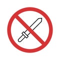 Stop Sword Isolated Vector icon which can easily modify or editStop Sword Isolated Vector icon which can easily modify or edit Royalty Free Stock Photo