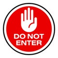 Stop Symbol red alert sign clipart