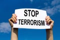 Stop terrorism Royalty Free Stock Photo