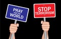 Stop terrorism Royalty Free Stock Photo