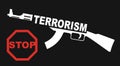 Stop the terrorism sign