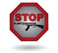 Stop the terrorism sign