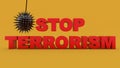 Stop terrorism text