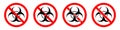 Stop toxic sign. Biohazard icon. Vector illustration