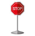 Stop traffic signal isolated icon Royalty Free Stock Photo