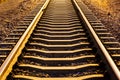 Stop using the Industrial railway track Royalty Free Stock Photo