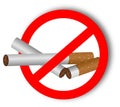 Stop using narcotics, cigarettes - sticker