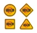 Stop vandalism - roadsigns