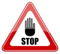 Stop vector sign