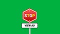 stop and view ad traffic signal