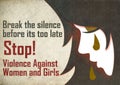 Stop violence against women