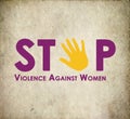 Stop violence against women