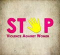 Stop violence against women Royalty Free Stock Photo