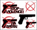 Stop the violence. Set 3