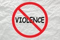 Stop Violence Signs Royalty Free Stock Photo
