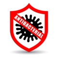 Stop virus, antibacterial vector icon