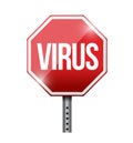 Stop virus illustration design