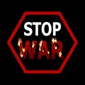 Stop war sign Royalty Free Stock Photo