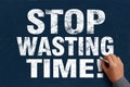 Stop Wasting Time Royalty Free Stock Photo