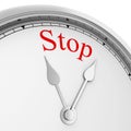 Stop wasting time concept Royalty Free Stock Photo