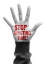 Stop Wasting Time Royalty Free Stock Photo