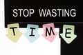 Stop Wasting Time Royalty Free Stock Photo