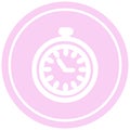 stop watch circular icon Royalty Free Stock Photo
