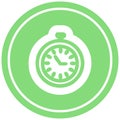 stop watch circular icon Royalty Free Stock Photo