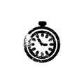 Stop watch distressed icon Royalty Free Stock Photo