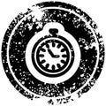 stop watch distressed icon Royalty Free Stock Photo