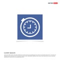 Stop Watch Icon - Blue photo Frame Royalty Free Stock Photo