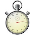 Stop watch, realistic illustration. Royalty Free Stock Photo