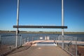 Stop of the waterbus at river Noord in the city of alblasserdam in the Netherlands