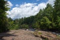 Stop in a wild nature in Lanaudiere area Royalty Free Stock Photo