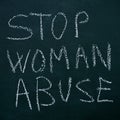 Stop woman abuse Royalty Free Stock Photo